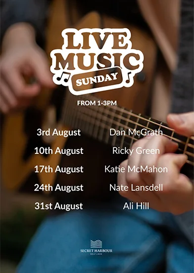 August Live Music Line Up
