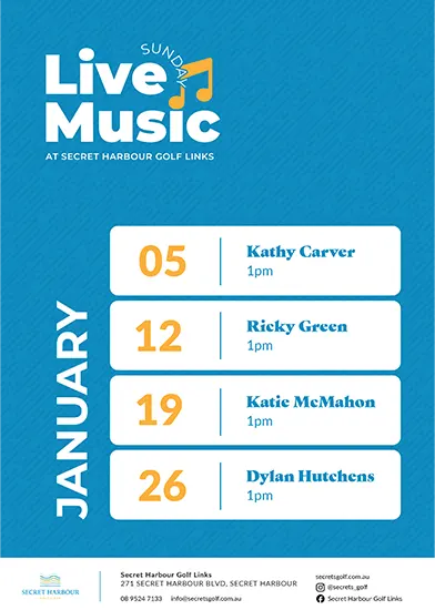 January Live Music Line Up