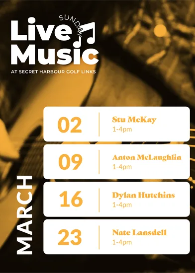 March Live Music Line Up