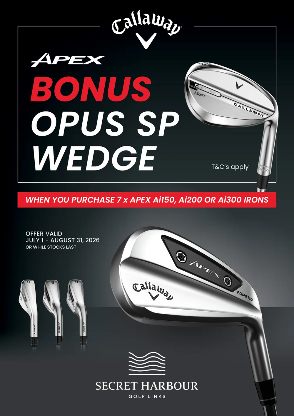 Upgrade your irons and score a bonus wedge!