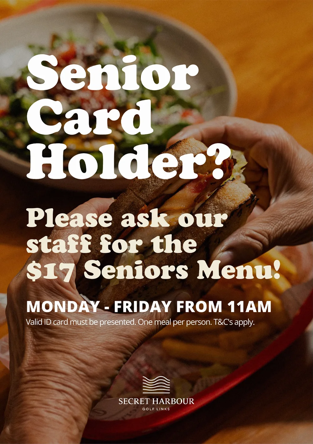 Senior Menu at Secrets