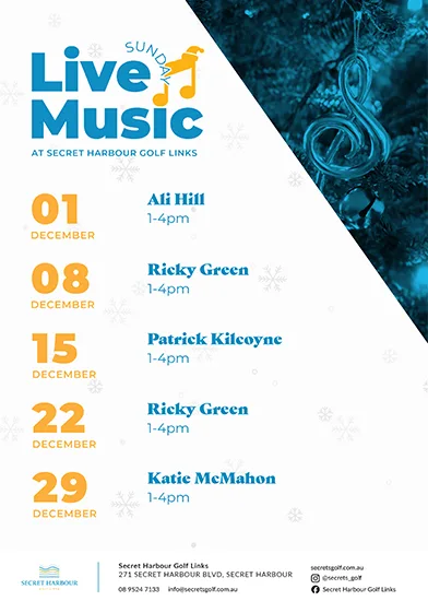 December Live Music Line Up